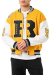 RedBridge Collegejacke Herren Sweatjacke Mustard/Ecru
