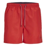 JACK & JONES Badeshorts Fiji Rot/Dunkelrot
