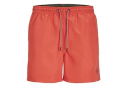 JACK & JONES Badeshorts Fiji Orange/Rot/Dunkelrot