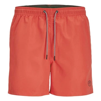 JACK & JONES Badeshorts Fiji Orange/Rot/Dunkelrot