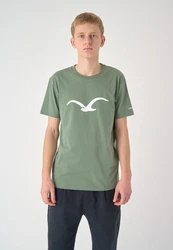 Cleptomanicx T-Shirt Mowe Dunkelgrün/Grün
