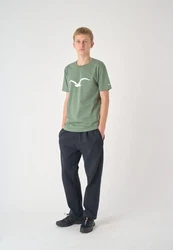 Cleptomanicx T-Shirt Mowe Dunkelgrün/Grün