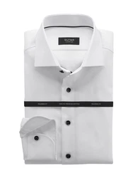 OLYMP Hemd Grau/Weiß/Creme/Braun/Silber