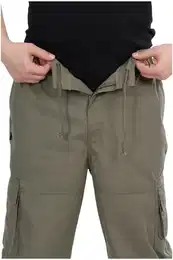 Zip-off-Hose QDA13Z lange Outdoor Freizeithose mit Multitaschen, 3/4 Zip Off Capri