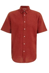 WE Fashion Businesshemd Rot/Dunkelrot/Braun/Orange