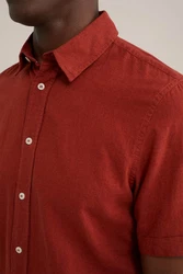 WE Fashion Businesshemd Rot/Dunkelrot/Braun/Orange