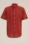 WE Fashion Businesshemd Rot/Dunkelrot/Braun/Orange