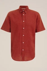 WE Fashion Businesshemd Rot/Dunkelrot/Braun/Orange
