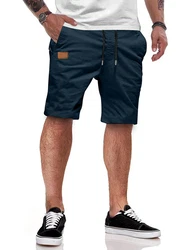 JMIERR Shorts Kurze Hosen Herren Chino Dunkelblau