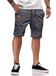 JMIERR Shorts Kurze Hosen Herren Chino Dunkelgrau/Grau/Hellgrau