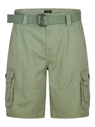 DENIMFY Cargoshorts DFUlli Regular Fit Khaki/Dunkelgrün