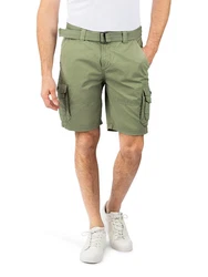 DENIMFY Cargoshorts DFUlli Regular Fit Khaki/Dunkelgrün