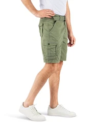 DENIMFY Cargoshorts DFUlli Regular Fit Khaki/Dunkelgrün