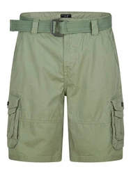 DENIMFY Cargoshorts DFUlli Regular Fit Khaki/Dunkelgrün