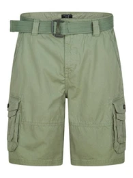 Cargoshorts Herren Shorts DFUlli Regular Fit Bermudashorts aus 100% Baumwolle mit Grtel