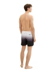 TOM TAILOR Denim Badeshorts mit Eingrifftaschen Schwarz/Lila/Creme/Rosa/Gelb