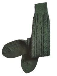 Moschen-Bayern Trachtensocken Trachtenstrumpf Trachtenkniestrumpf Lederhose Grün/Dunkelgrün