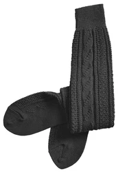 Moschen-Bayern Trachtensocken Trachtenstrumpf Trachtenkniestrumpf Lederhose Schwarz/Dunkelgrau/Grau