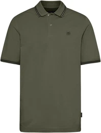 Poloshirt mit sportiven Kontraststreifen