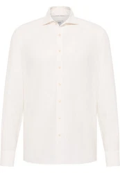 Eterna Langarmhemd MODERN FIT EASY IRON Weiß/Creme