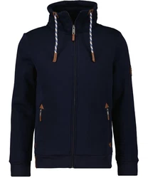 RAGMAN Sweatjacke Strickjacke Mock neck cardigan 