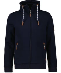 RAGMAN Sweatjacke Strickjacke Mock neck cardigan 
