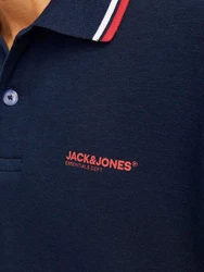 Jack & Jones Poloshirt JJCAMPA POLO SS Dunkelblau
