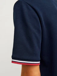 Jack & Jones Poloshirt JJCAMPA POLO SS Dunkelblau