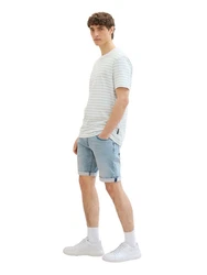 TOM TAILOR Shorts Hellblau/Weiß/Creme/Blau
