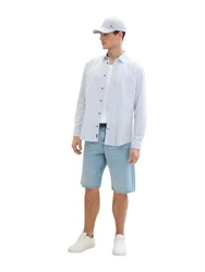 TOM TAILOR Langarmhemd mit Streifen Hellblau/Weiß/Grau/Blau