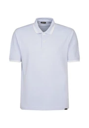 T-Shirt Regular Kurzarm Kragen Streifen platziert