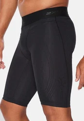2xU Laufshorts Force Compression Braun/Rosa/Schwarz