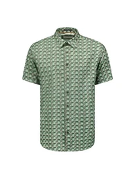 Kurzarmhemd - Hemd - Shirt Kurzarm allover bedruckt