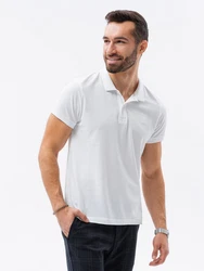 OMBRE Poloshirt Herren Pique Strick Bordeaux/Dunkelrot/Blau/Mischfarben
