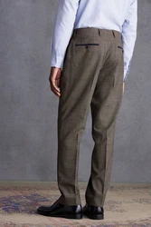 Next Anzughose Tailored Fit Signature TG Di Fabio (1-tlg) Khaki/Braun/Grau