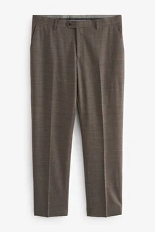 Next Anzughose Tailored Fit Signature TG Di Fabio (1-tlg) Khaki/Braun/Grau