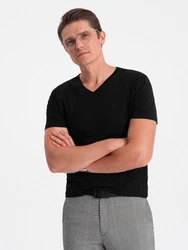 OMBRE V-NECK T-Shirt Herren Braun/Schwarz/Rot/Orange/Dunkelgrau
