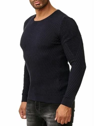 RedBridge Strickpullover Rundhals Dunkelblau/Schwarz