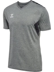 hummel T-Shirt hmlAUTHENTIC PL JERSEY S/S Grau meliert