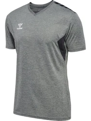 hummel T-Shirt hmlAUTHENTIC PL JERSEY S/S Grau meliert