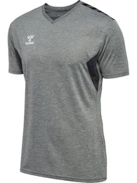 T-Shirt hmlAUTHENTIC PL JERSEY S/S GREY MELANGE