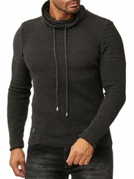 Strickpullover Herren Strickpullover Rollkragen