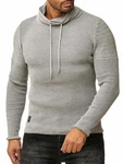 Red Bridge Herren Strickpullover Rollkragen Pullover Shoulder Lines Grau/Hellgrau/Khaki