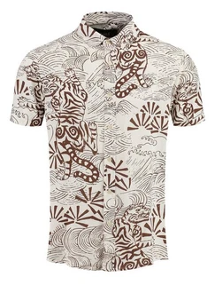 Key Largo Kurzarmhemd MSH RESORT Beige/Braun/Khaki Key Largo Kurzarmhemd MSH RESORT Beige/Braun/Khaki