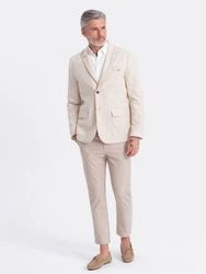 OMBRE Sakko Regular Schnitt Herren Khaki/Beige/Braun