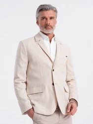 OMBRE Sakko Regular Schnitt Herren Khaki/Beige/Braun