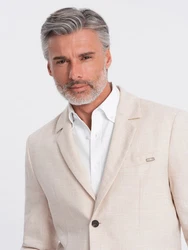 OMBRE Sakko Regular Schnitt Herren Khaki/Beige/Braun