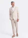 OMBRE Sakko Regular Schnitt Herren Khaki/Beige/Braun