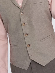 OMBRE Anzugweste mit Kragen Beige/Lila/Braun/Rosa/Khaki