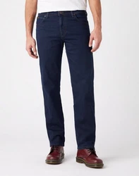 Wrangler Regular-fit Jeans Hose Texas blau/schwarz